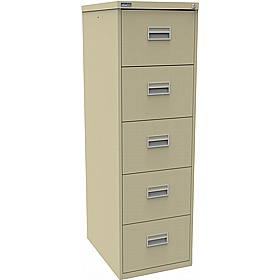 Silverline 5 Drawer Metal Filing Cabinet - Office Storage