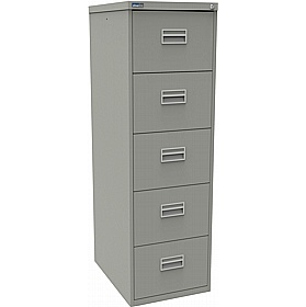 Silverline 5 Drawer Metal Filing Cabinet - Office Storage