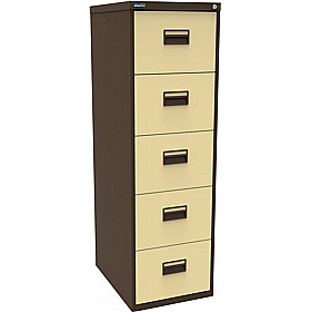 Silverline 5 Drawer Metal Filing Cabinet - Office Storage
