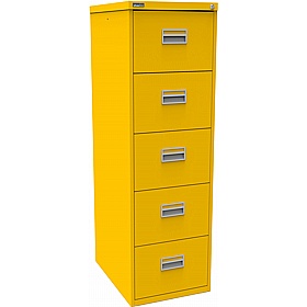 Silverline 5 Drawer Metal Filing Cabinet - Office Storage
