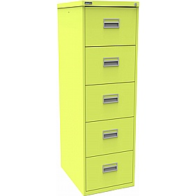 Silverline 5 Drawer Metal Filing Cabinet - Office Storage