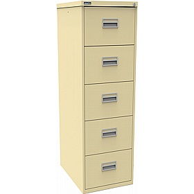 Silverline 5 Drawer Metal Filing Cabinet - Office Storage