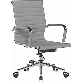 Aura Contemporary Medium Back Fabric Executive Office Chairs
