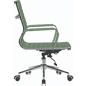 Aura Contemporary Medium Back Fabric Executive Office Chairs - Office Chairs