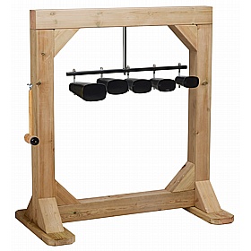 Adventure Tots Nursery Outdoor Sensory Chime Cowbell Frame - School Furniture