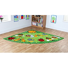 Back to Nature Bug Corner Placement Carpet - School Furniture