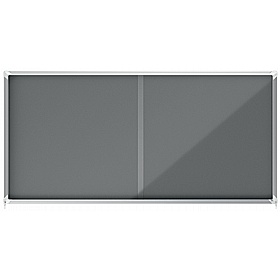 Nobo Premium Plus Sliding Door Felt Noticeboards - Display Equipment