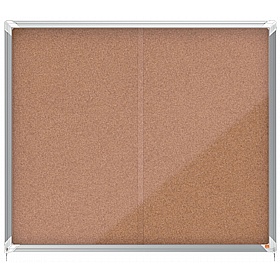 Nobo Premium Plus Sliding Door Cork Noticeboards - Display Equipment