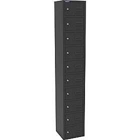 Silverline Kontrax 10 Compartment Personal Effects Lockers - Office Storage