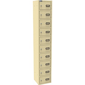 Silverline Kontrax 10 Compartment Personal Effects Lockers - Office Storage