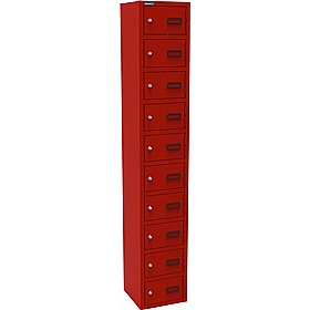 Silverline Kontrax 10 Compartment Personal Effects Lockers - Office Storage