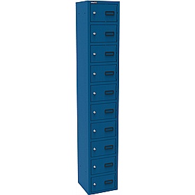 Silverline Kontrax 10 Compartment Personal Effects Lockers - Office Storage