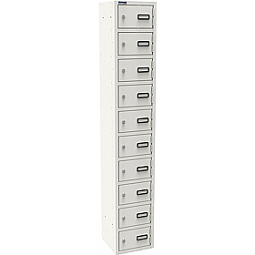 Silverline Kontrax 10 Compartment Personal Effects Lockers - Office Storage
