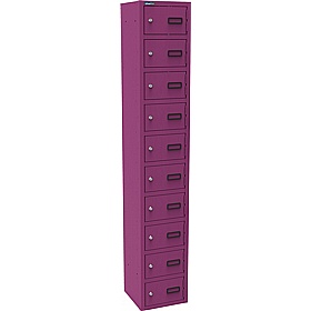 Silverline Kontrax 10 Compartment Personal Effects Lockers - Office Storage