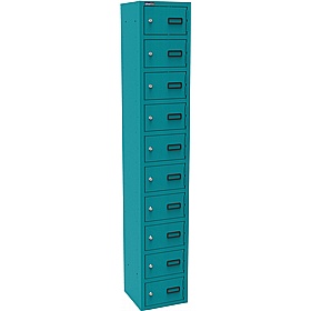 Silverline Kontrax 10 Compartment Personal Effects Lockers - Office Storage