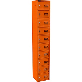 Silverline Kontrax 10 Compartment Personal Effects Lockers - Office Storage