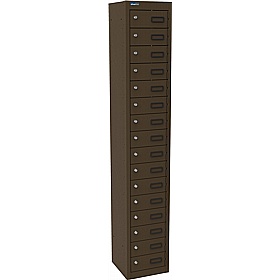 Silverline Kontrax 16 Compartment Personal Effects Lockers - Office Storage