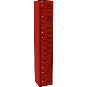 Silverline Kontrax 16 Compartment Personal Effects Lockers - Office Storage