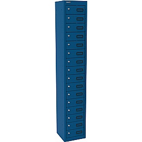 Silverline Kontrax 16 Compartment Personal Effects Lockers - Office Storage