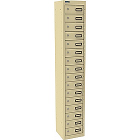 Silverline Kontrax 16 Compartment Personal Effects Lockers - Office Storage