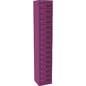 Silverline Kontrax 16 Compartment Personal Effects Lockers - Office Storage