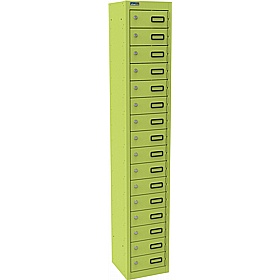 Silverline Kontrax 16 Compartment Personal Effects Lockers - Office Storage