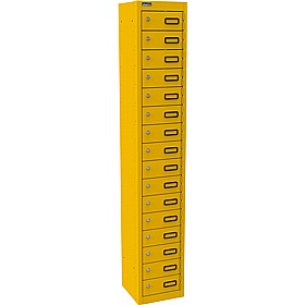 Silverline Kontrax 16 Compartment Personal Effects Lockers - Office Storage