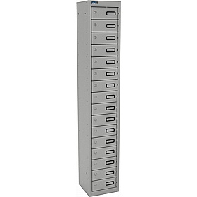 Silverline Kontrax 16 Compartment Personal Effects Lockers - Office Storage