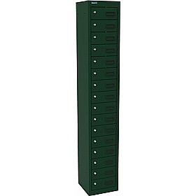 Silverline Kontrax 16 Compartment Personal Effects Lockers - Office Storage
