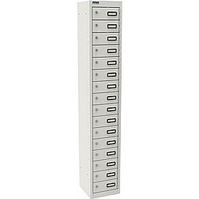 Silverline Kontrax 16 Compartment Personal Effects Lockers - Office Storage