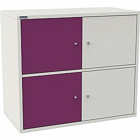 Silverline M:Line 4 Person Metal Personal Lockers