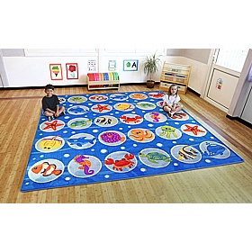 Under the Sea Large Placement Carpet - School Furniture