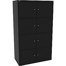 Silverline M:Line 8 Person Metal Personal Locker - Office Storage