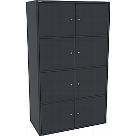 Silverline M:Line 8 Person Metal Personal Locker - Office Storage
