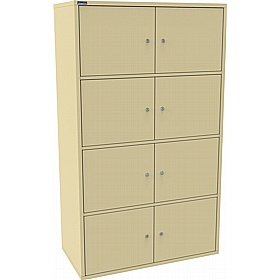 Silverline M:Line 8 Person Metal Personal Locker - Office Storage