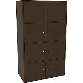 Silverline M:Line 8 Person Metal Personal Locker - Office Storage