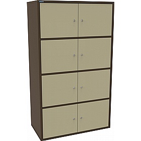 Silverline M:Line 8 Person Metal Personal Locker - Office Storage