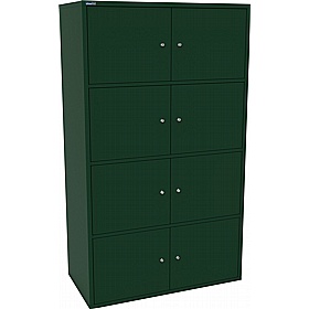 Silverline M:Line 8 Person Metal Personal Locker - Office Storage