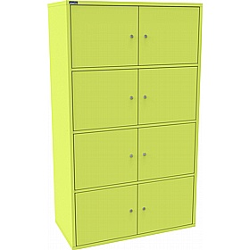 Silverline M:Line 8 Person Metal Personal Locker - Office Storage