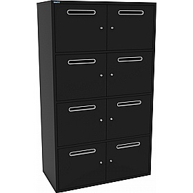 Silverline M:Line 8 Person Metal Postal Locker - Office Storage