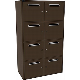 Silverline M:Line 8 Person Metal Postal Locker - Office Storage