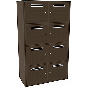 Silverline M:Line 8 Person Metal Postal Locker - Office Storage