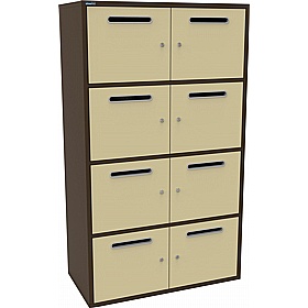 Silverline M:Line 8 Person Metal Postal Locker - Office Storage