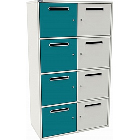 Silverline M:Line 8 Person Metal Postal Locker