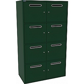 Silverline M:Line 8 Person Metal Postal Locker - Office Storage