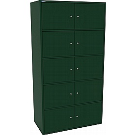 Silverline M:Line 10 Person Metal Personal Locker - Office Storage