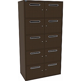 Silverline M:Line 10 Person Metal Postal Locker - Office Storage