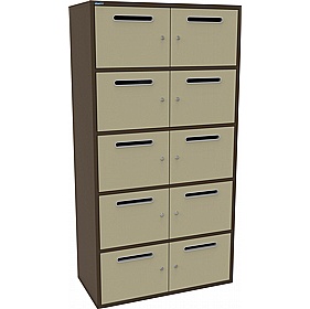 Silverline M:Line 10 Person Metal Postal Locker - Office Storage