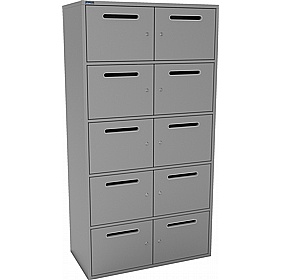 Silverline M:Line 10 Person Metal Postal Locker - Office Storage
