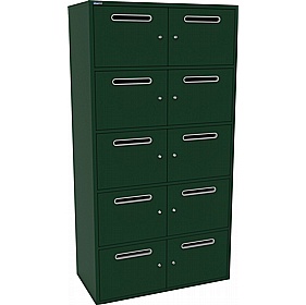Silverline M:Line 10 Person Metal Postal Locker - Office Storage